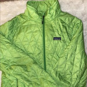 Rare Neon Green Patagonia Nano Puff W’s XL Jacket